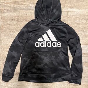 Adidas Kids Black Camo Hoodie